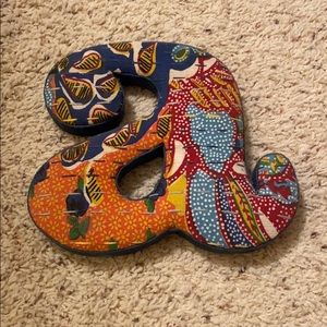 Anthropologie Fabric Letter “A”